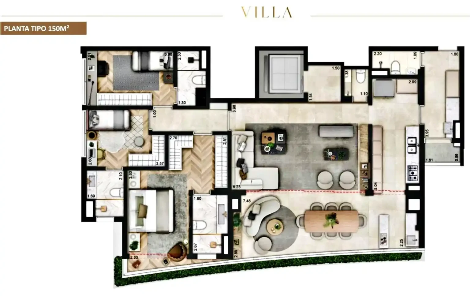 Apartamento 151m² Villa Versace Moema