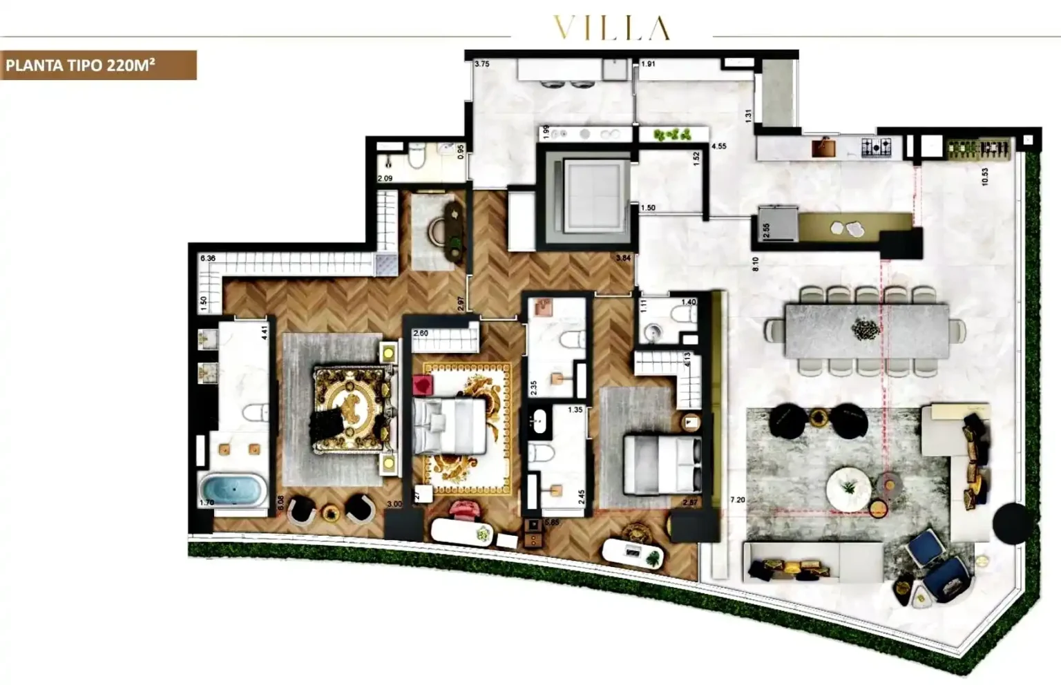 Apartamento 220m² Villa Versace Moema