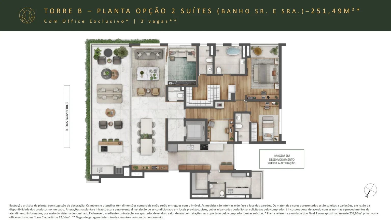 Apartamento 251m2 2 Suítes Banho Sr Sra Esther Ibirapuera